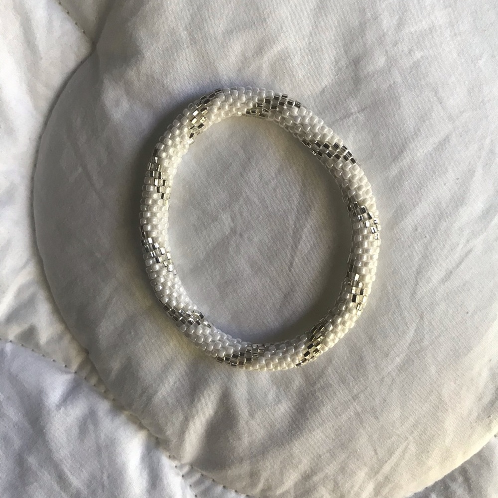 White and Silver Bracelet